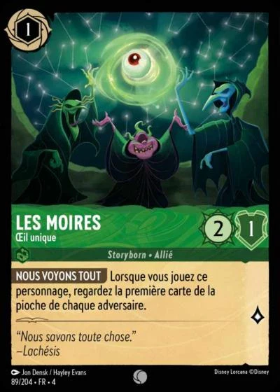 089/204 Les Moires, Ĺ’il unique