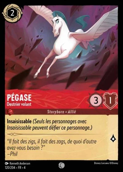 120/204 Pégase, Destrier volant