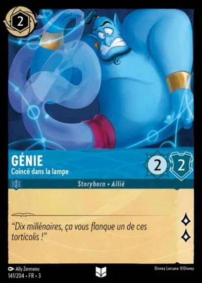141/204 Génie, Coincé dans la lampe