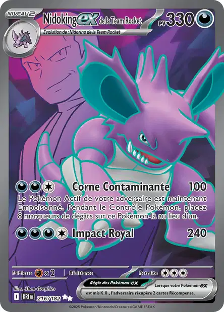 216/182 Nidoking ex de la Team Rocket