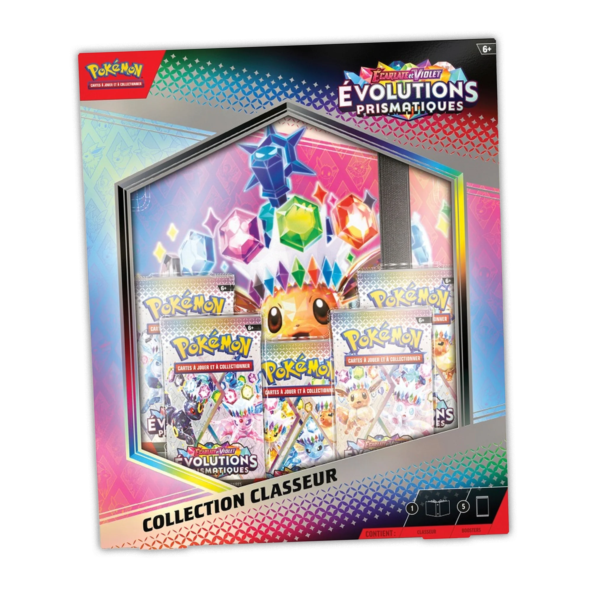 [SCELLE] Coffret Portfolio + 5 Boosters Evolutions Prismatiques [FR]